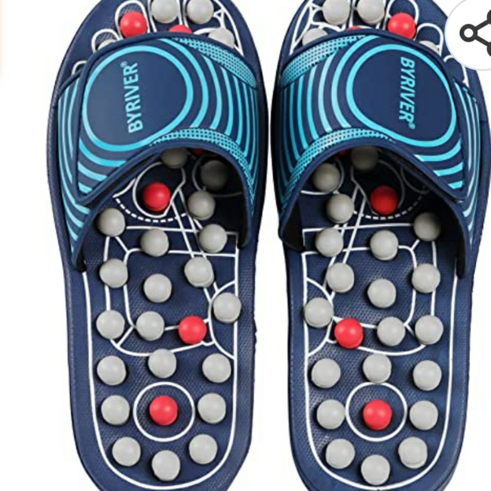 BYRIVER Acupressure Reflexology Massage Slippers